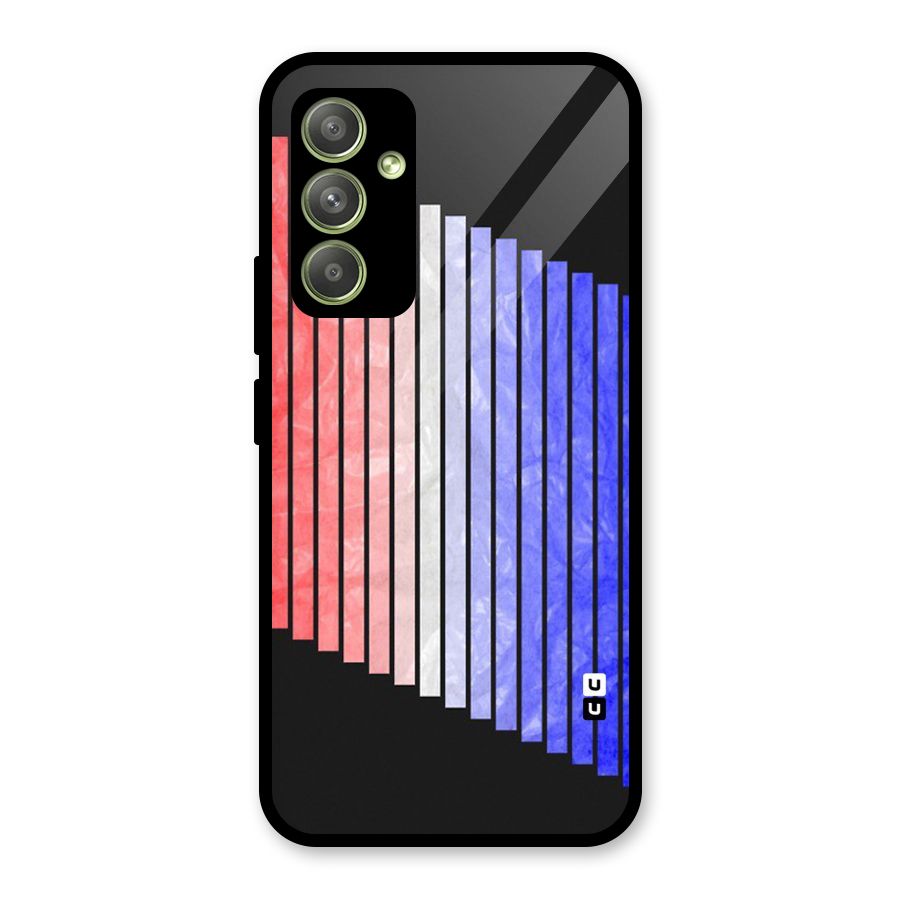 Simple Bars Glass Back Case for Galaxy A54