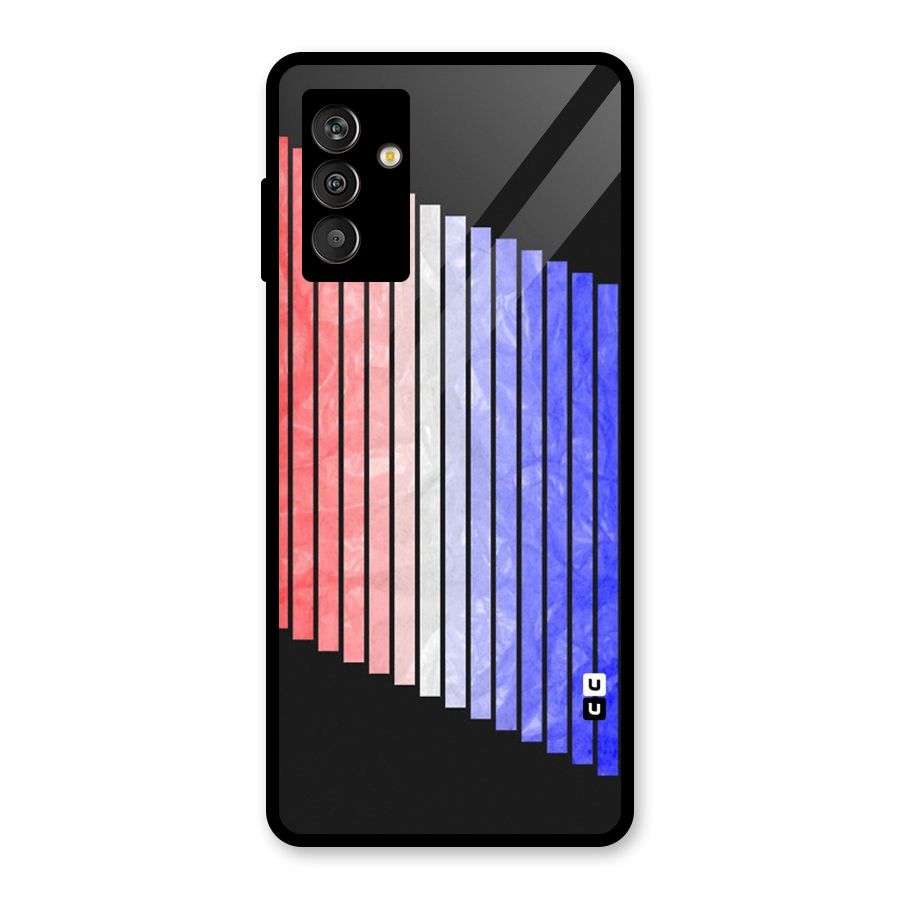 Simple Bars Glass Back Case for Galaxy M13
