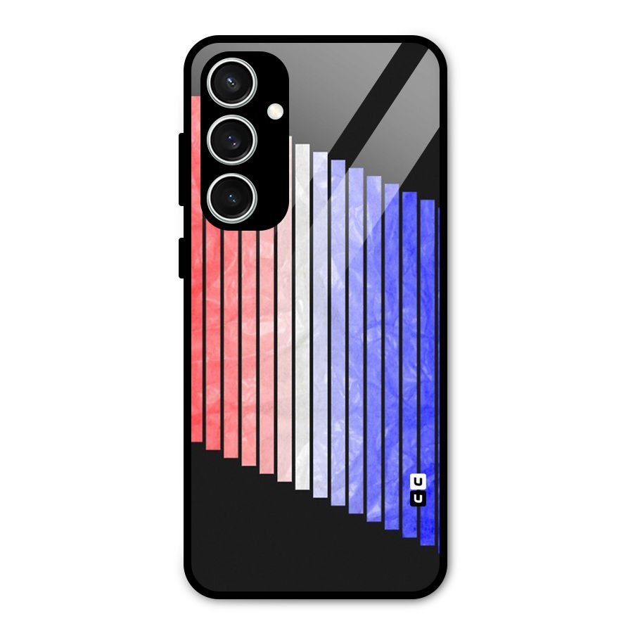 Simple Bars Glass Back Case for Galaxy S23 FE