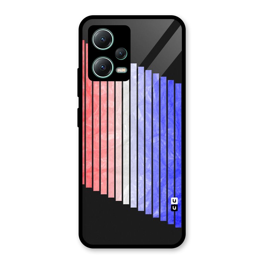 Simple Bars Glass Back Case for Poco X5