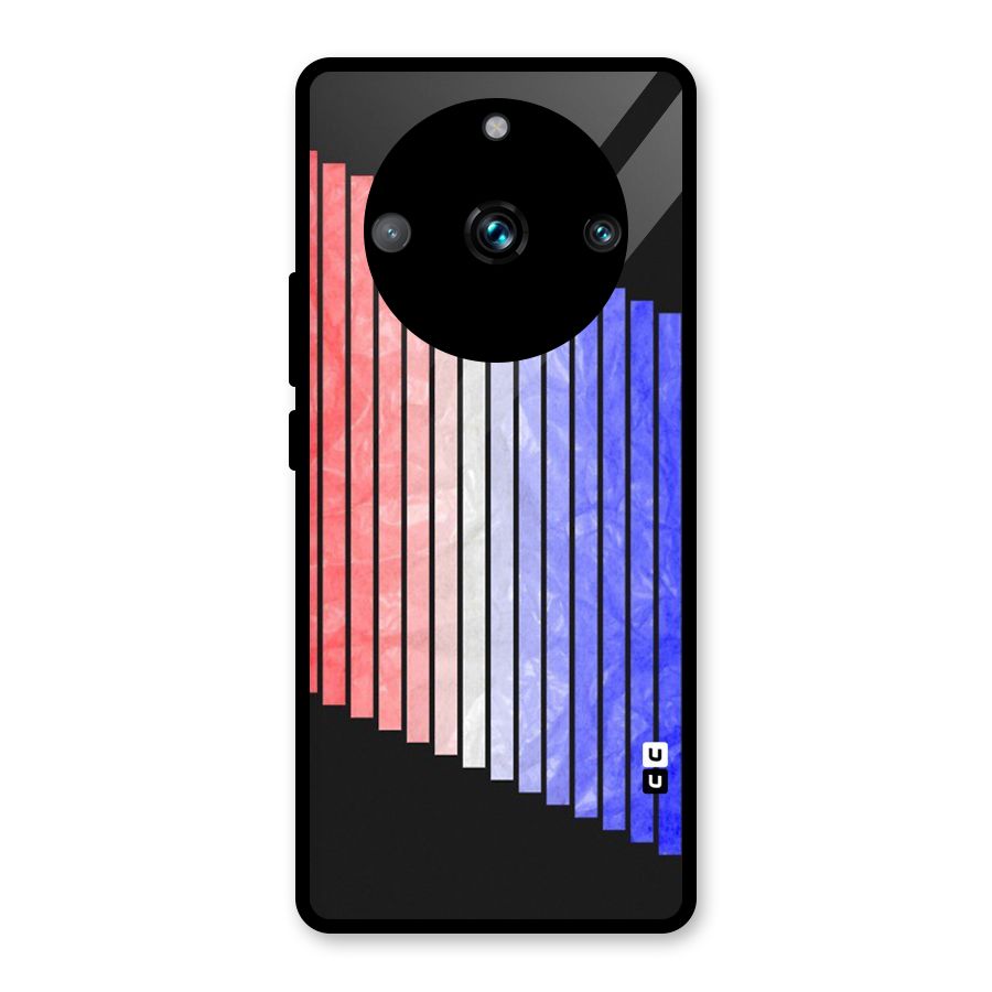 Simple Bars Glass Back Case for Realme 11 Pro Plus