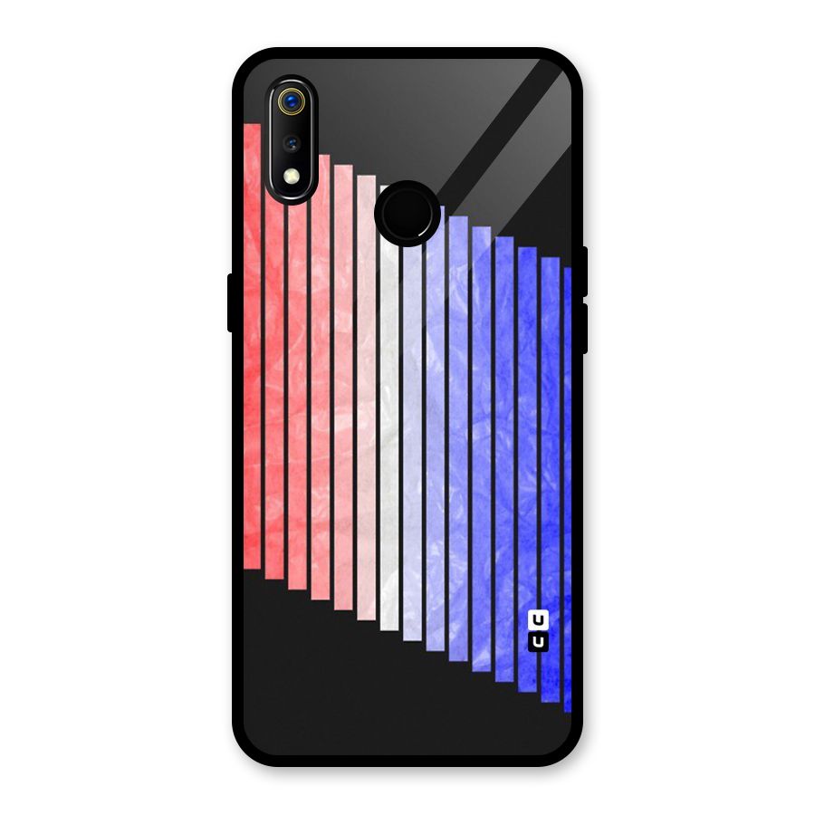 Simple Bars Glass Back Case for Realme 3i
