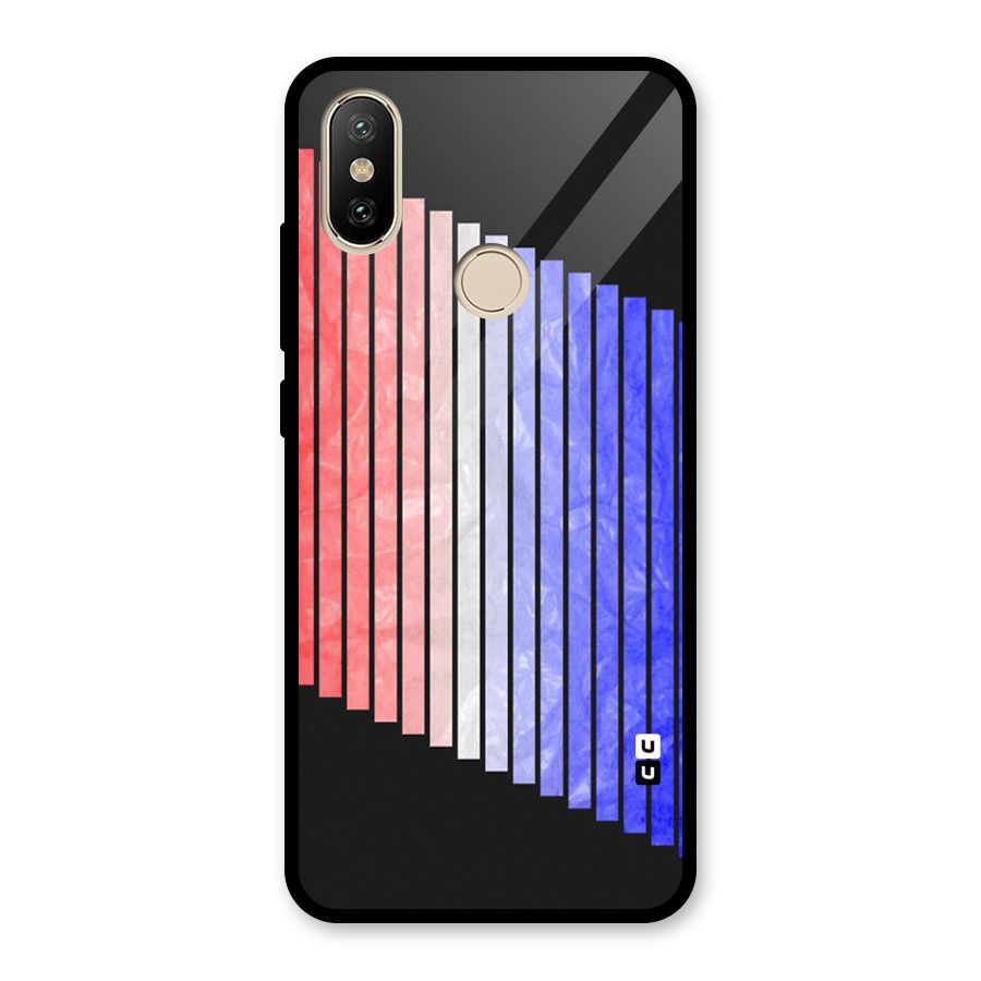 Simple Bars Glass Back Case for Redmi A2