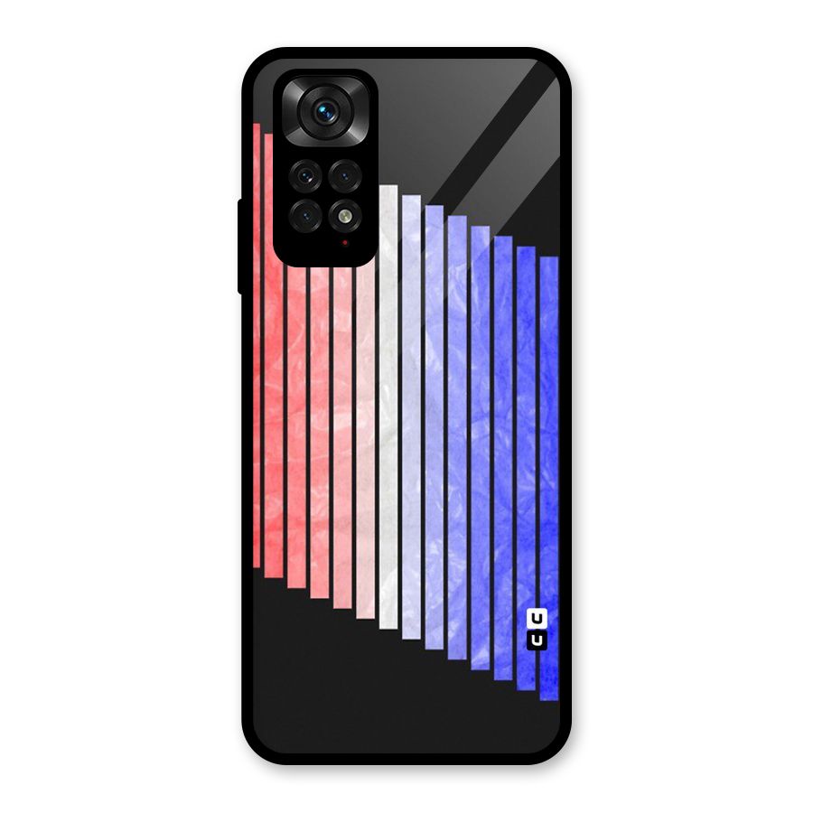 Simple Bars Glass Back Case for Redmi Note 11S