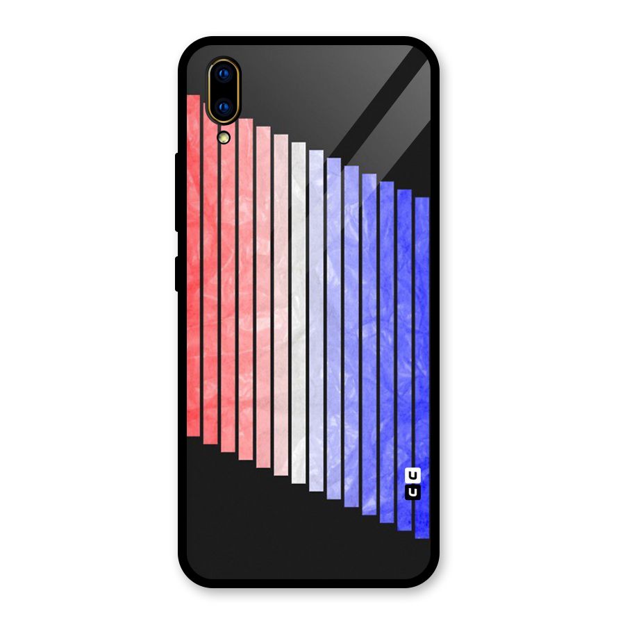 Simple Bars Glass Back Case for Vivo V11 Pro