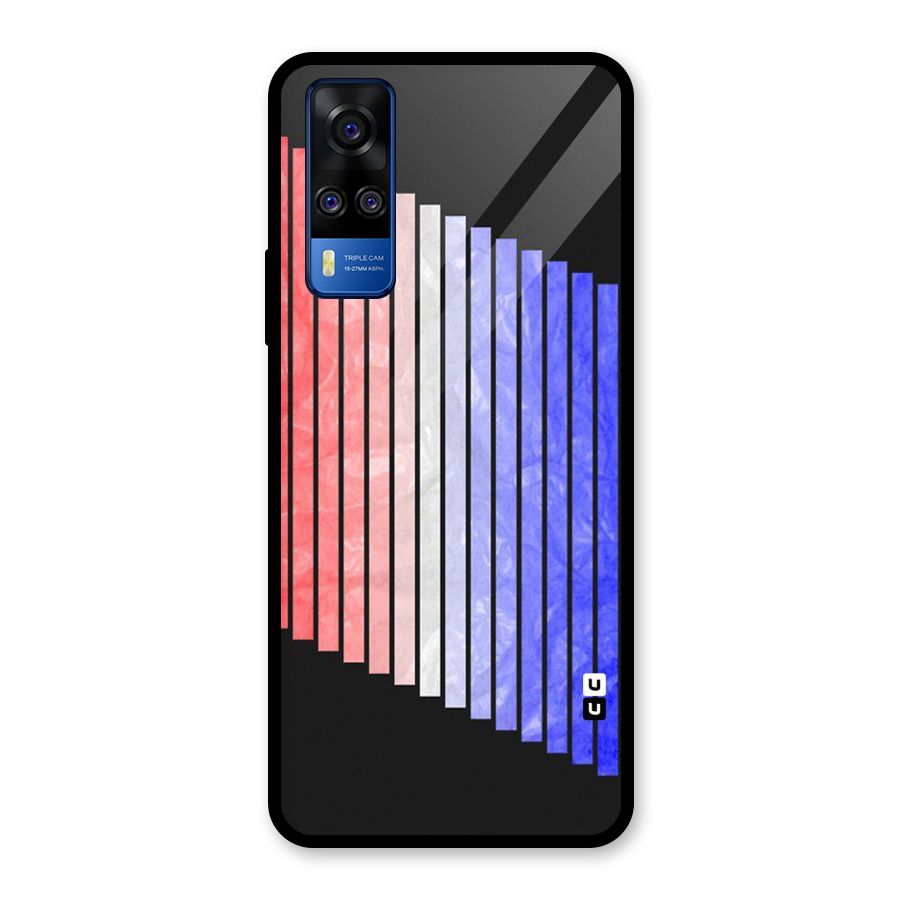 Simple Bars Glass Back Case for Vivo Y31