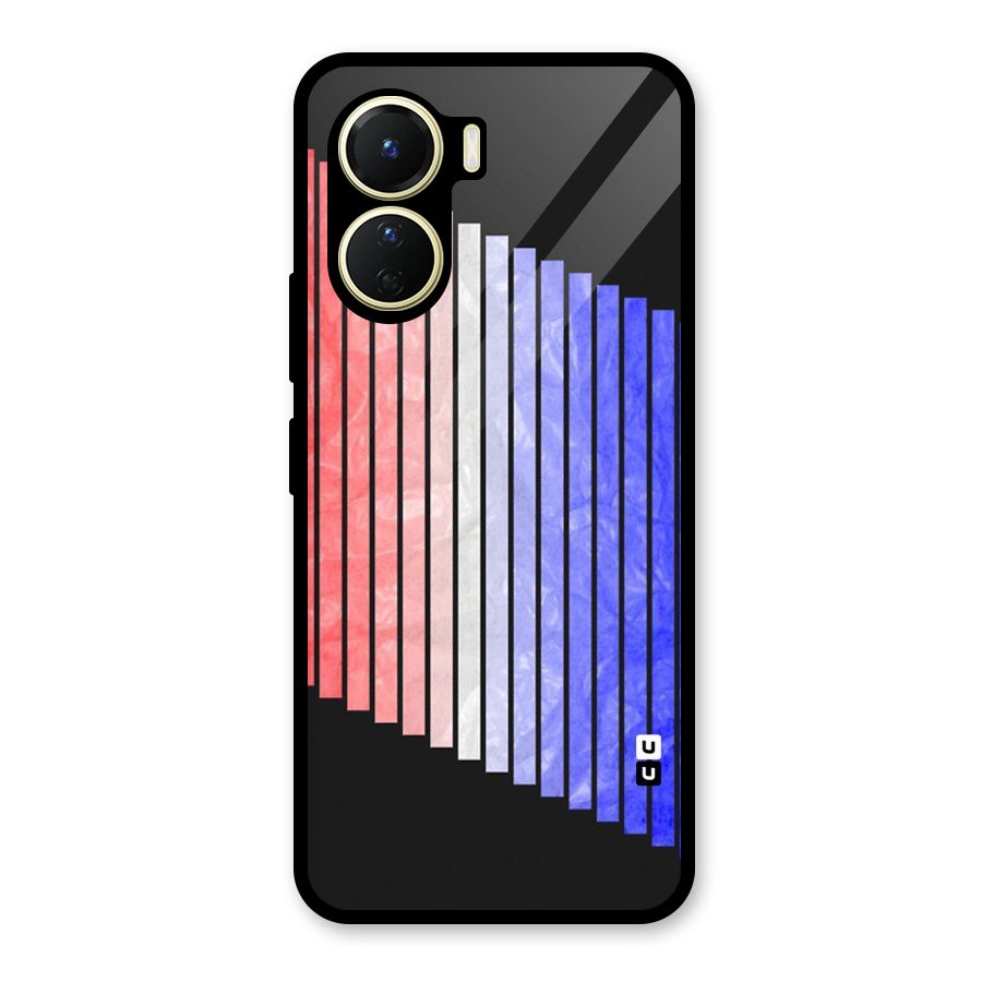 Simple Bars Glass Back Case for Vivo Y56