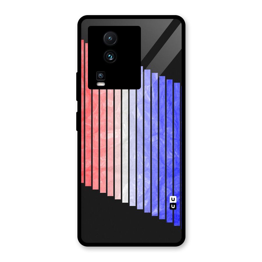 Simple Bars Glass Back Case for Vivo iQOO Neo 7