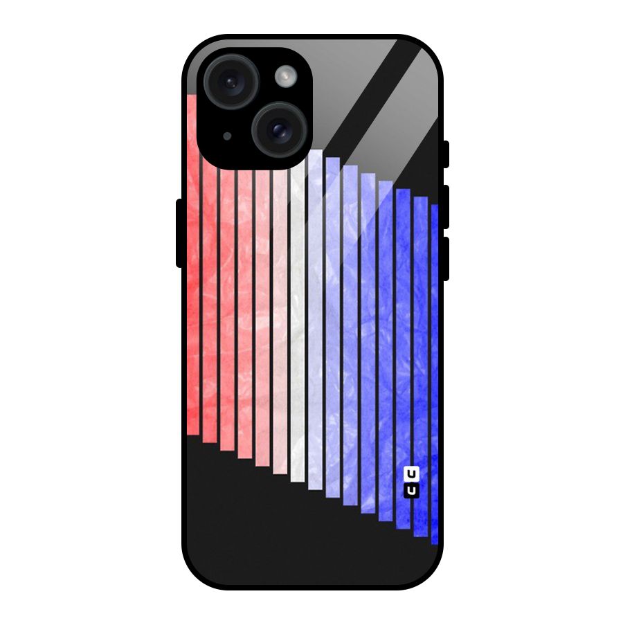 Simple Bars Glass Back Case for iPhone 15