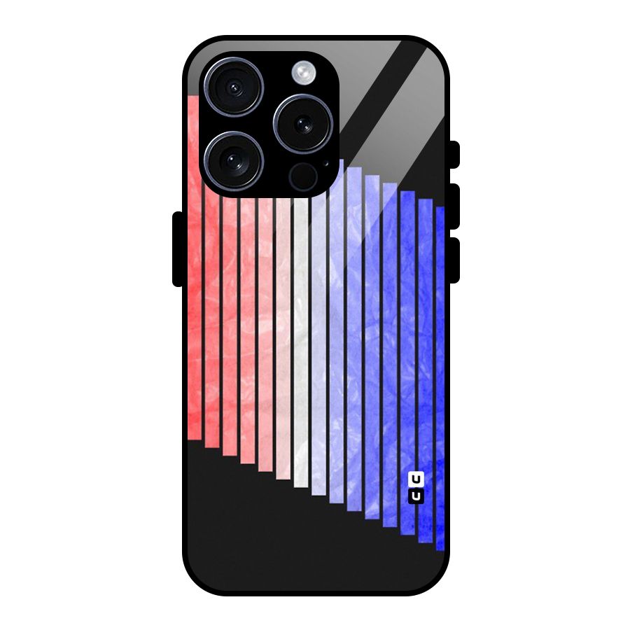 Simple Bars Glass Back Case for iPhone 15 Pro