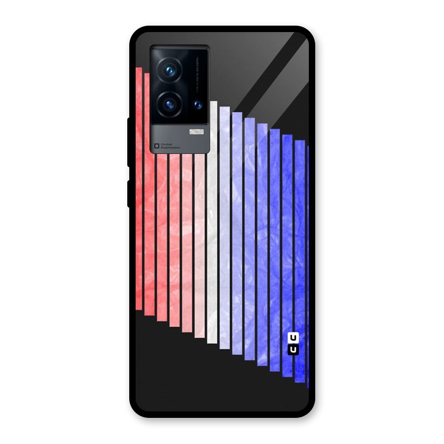 Simple Bars Glass Back Case for iQOO 9 5G
