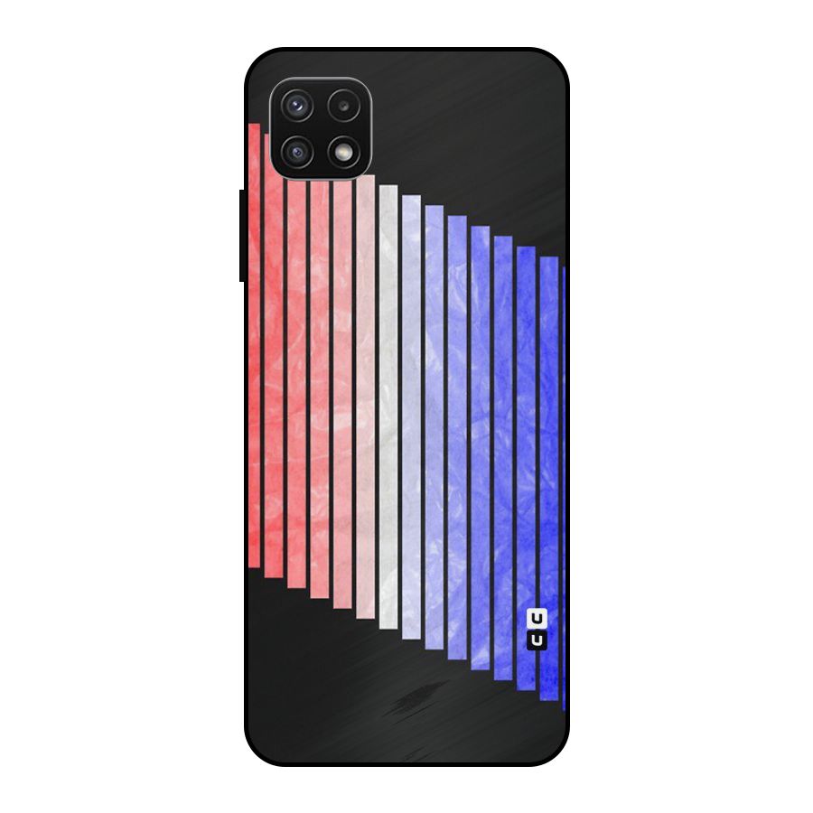 Simple Bars Metal Back Case for Galaxy A22 5G