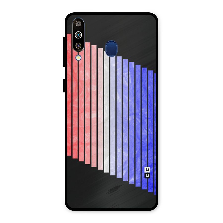 Simple Bars Metal Back Case for Galaxy M30