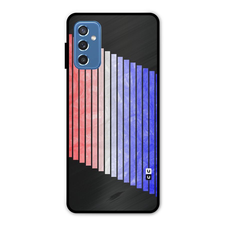 Simple Bars Metal Back Case for Galaxy M52 5G