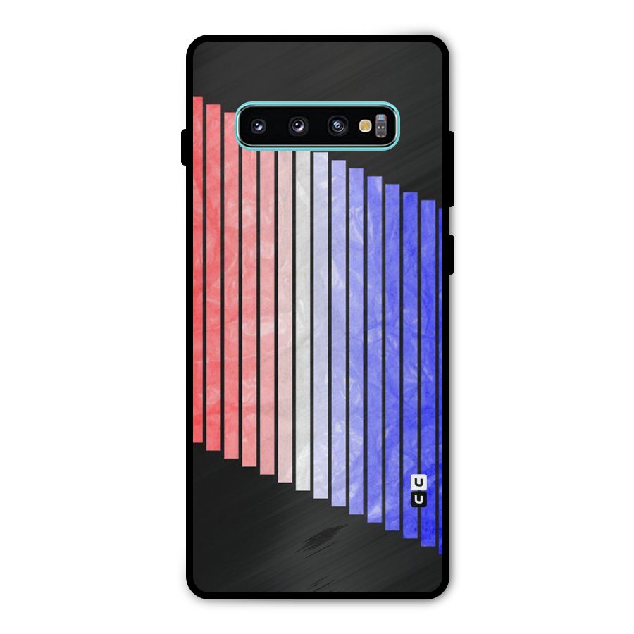 Simple Bars Metal Back Case for Galaxy S10 Plus
