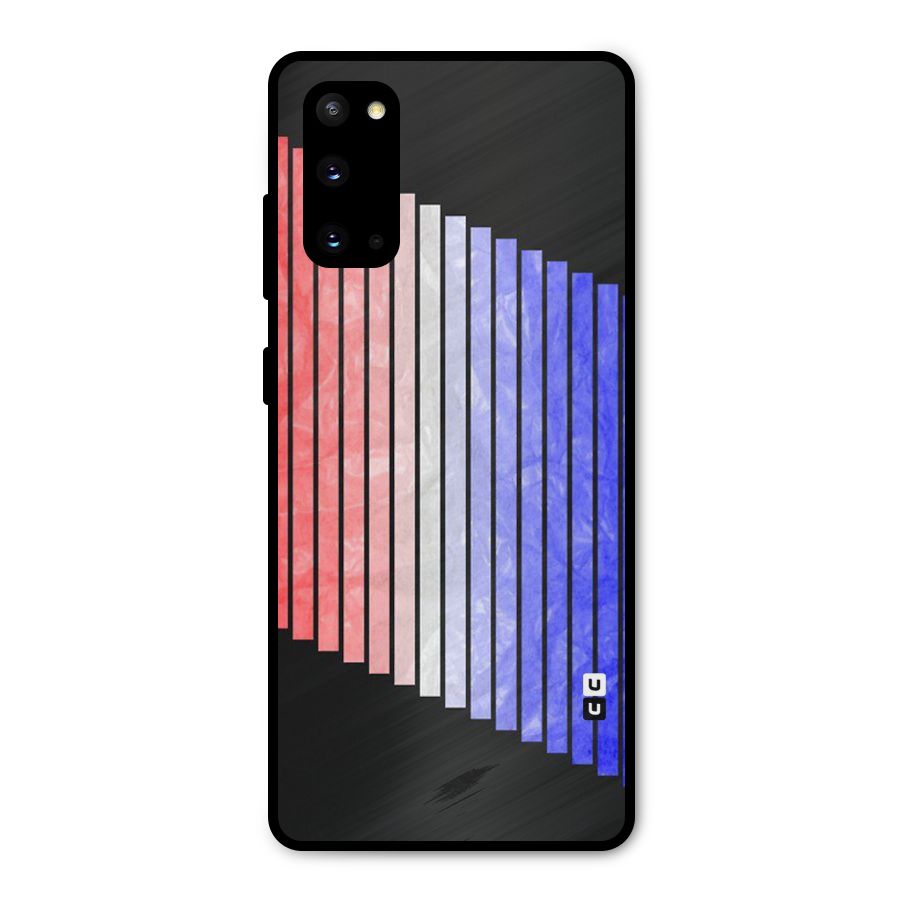 Simple Bars Metal Back Case for Galaxy S20