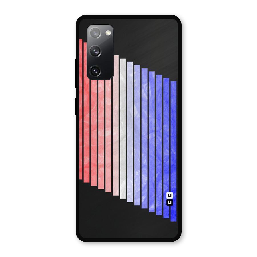 Simple Bars Metal Back Case for Galaxy S20 FE