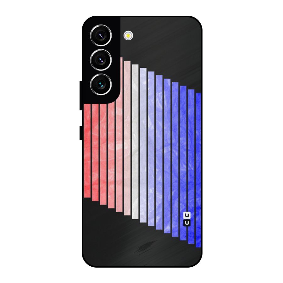 Simple Bars Metal Back Case for Galaxy S22 5G