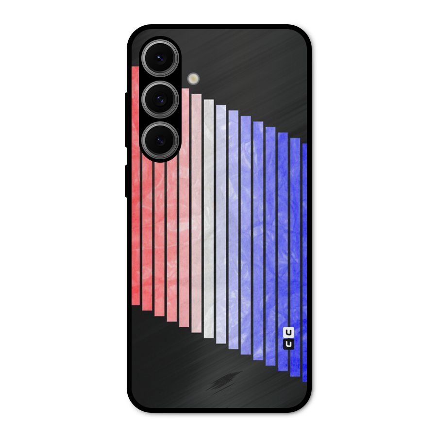Simple Bars Metal Back Case for Galaxy S24 FE