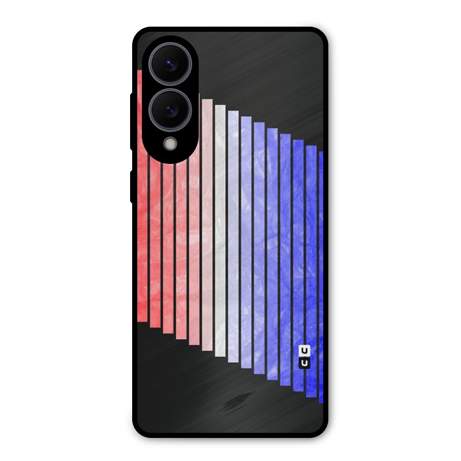 Simple Bars Metal Back Case for Galaxy S25 Edge