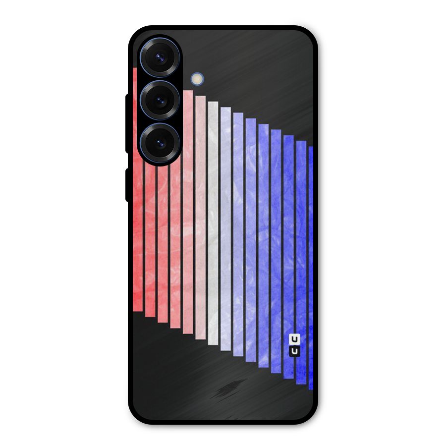 Simple Bars Metal Back Case for Galaxy S25 Plus
