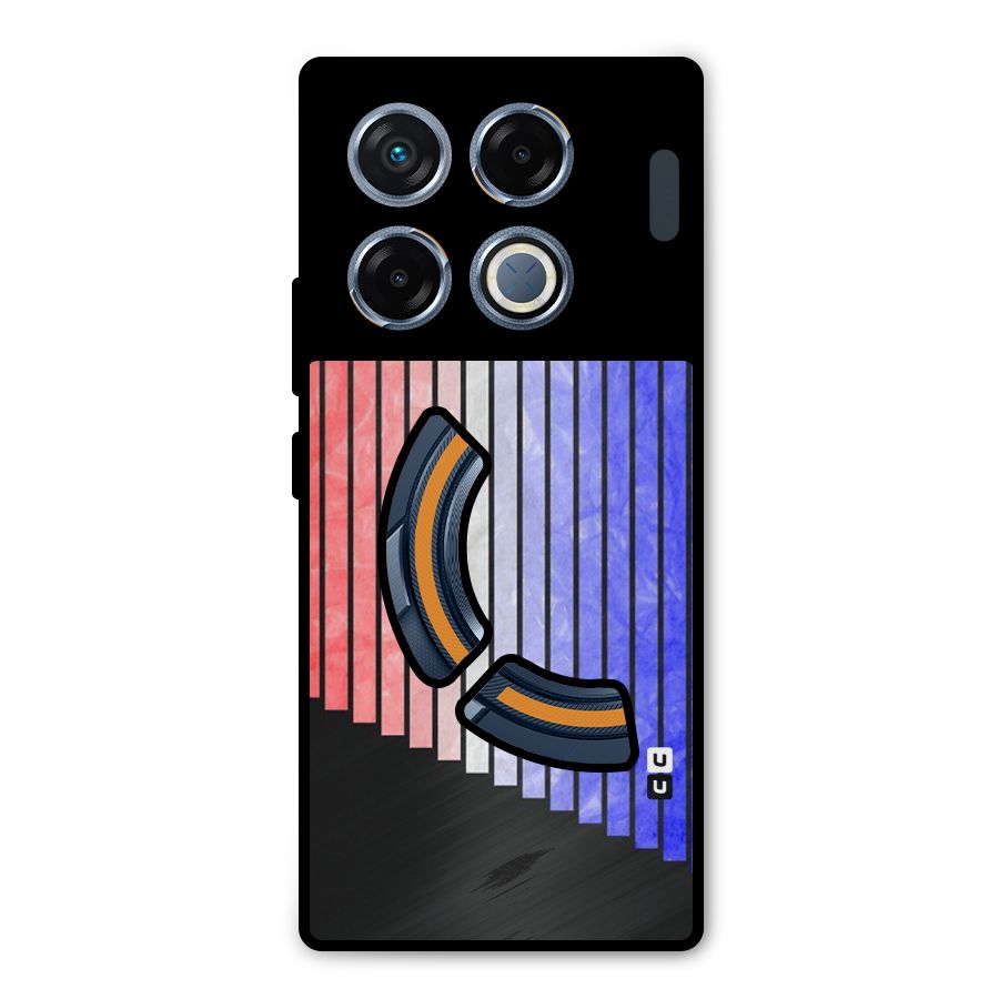 Simple Bars Metal Back Case for Infinix GT 20 Pro