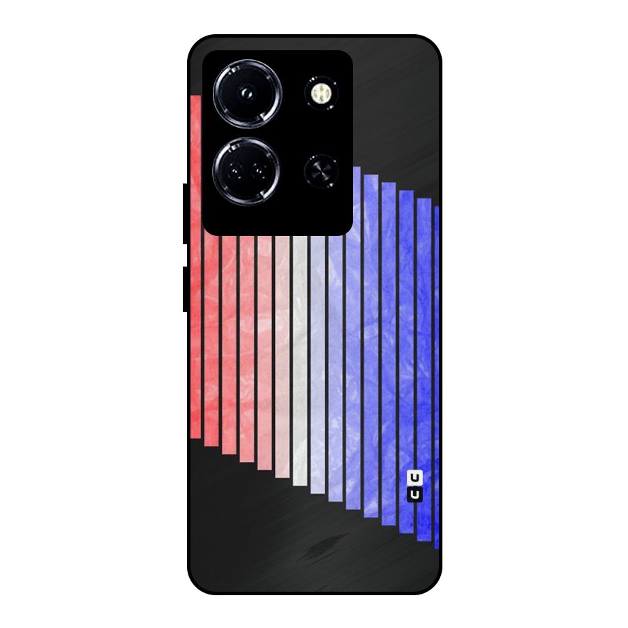 Simple Bars Metal Back Case for Infinix Note 30 5G