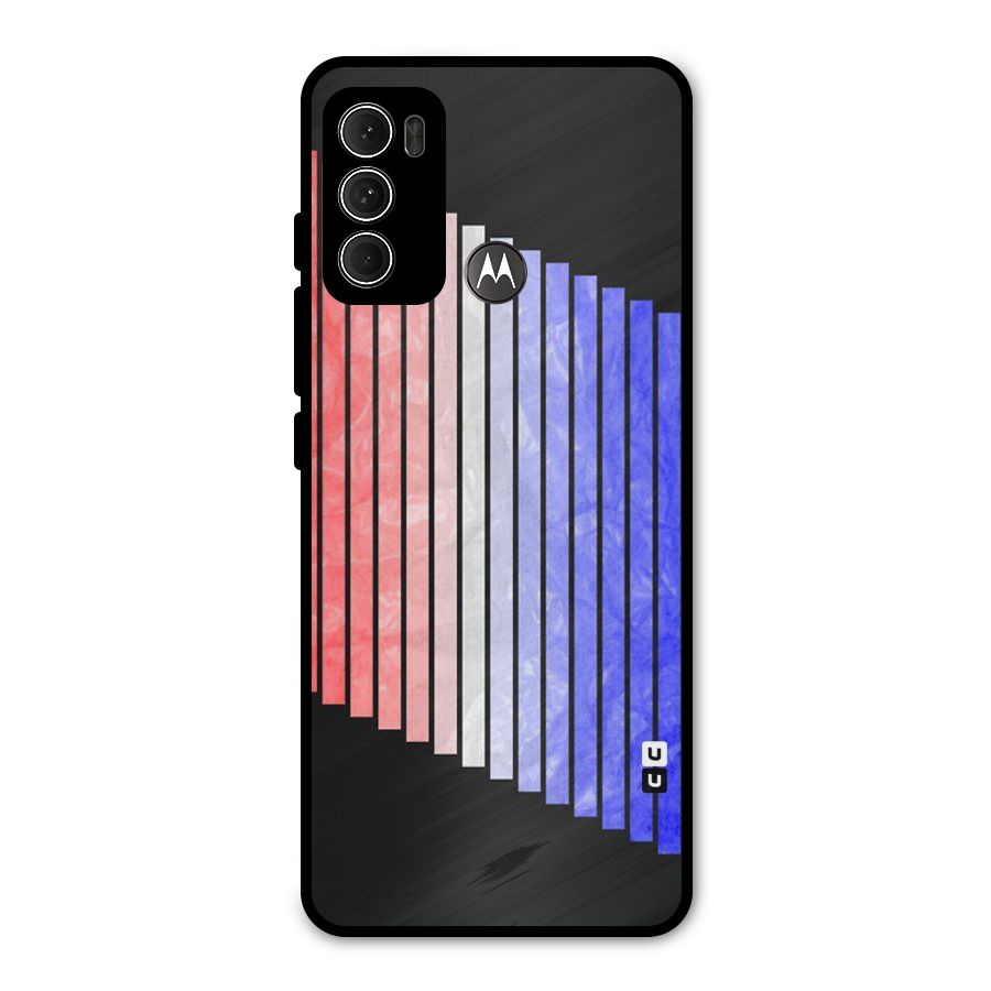 Simple Bars Metal Back Case for Moto G60