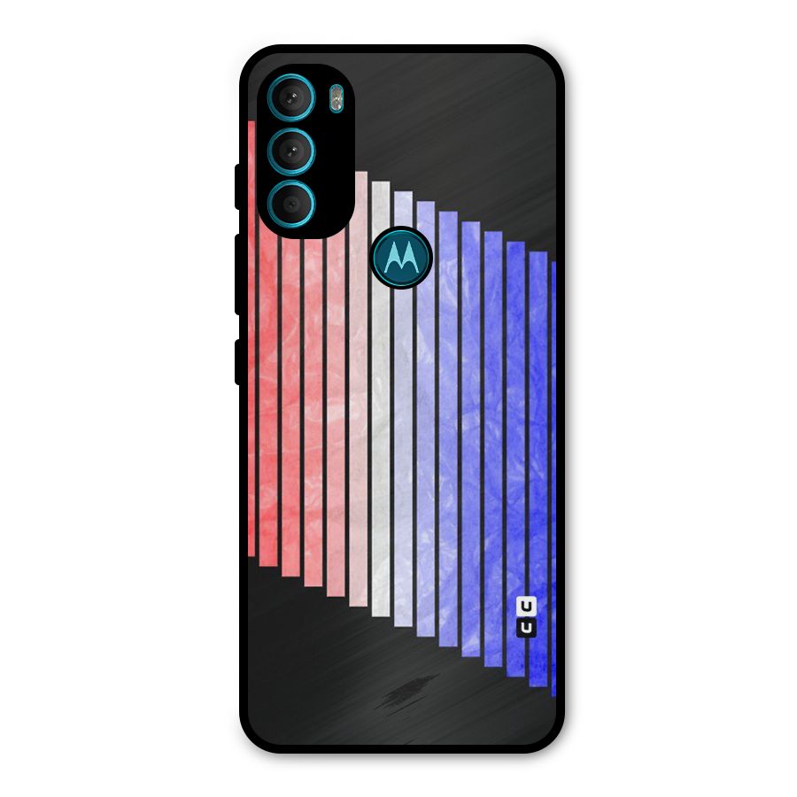 Simple Bars Metal Back Case for Moto G71 5G