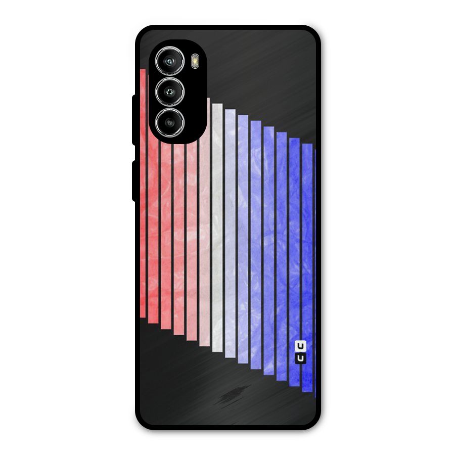 Simple Bars Metal Back Case for Moto G82