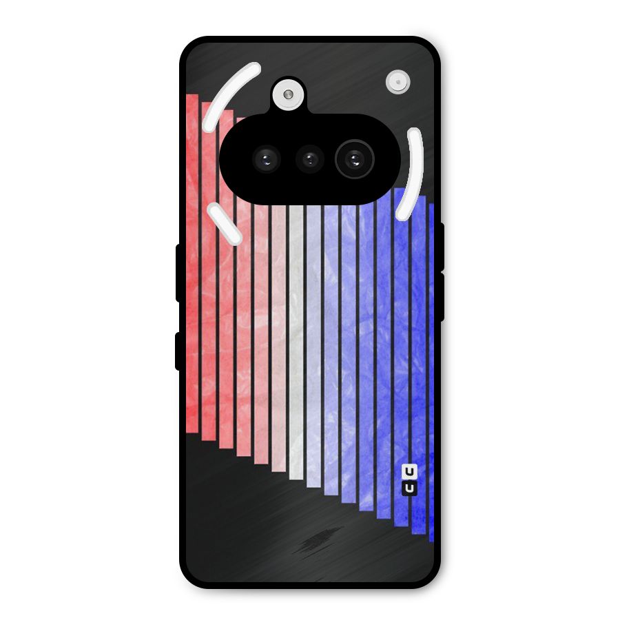 Simple Bars Metal Back Case for Nothing Phone 3a