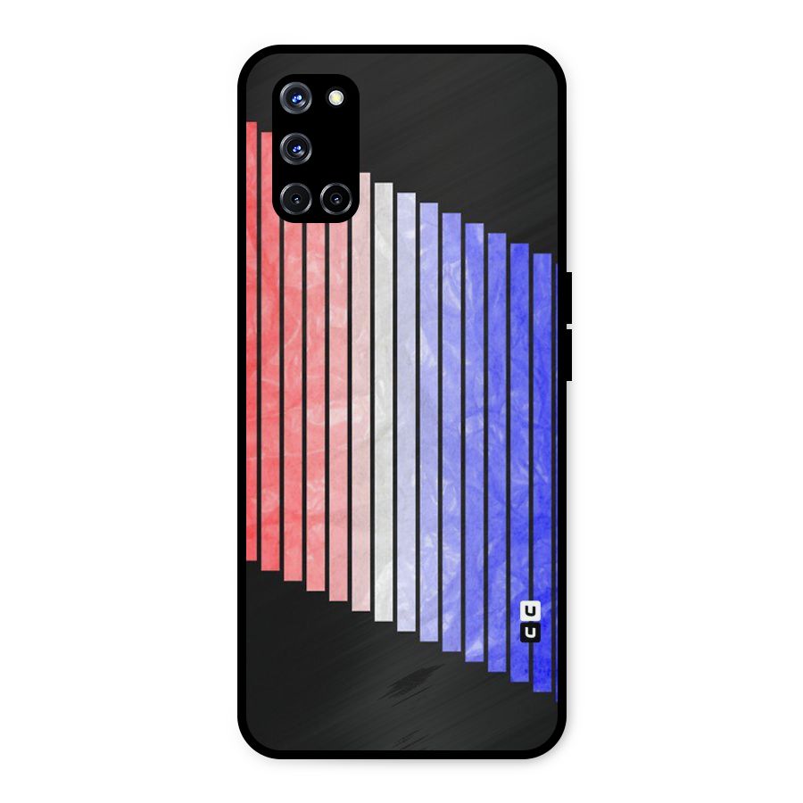 Simple Bars Metal Back Case for Oppo A52