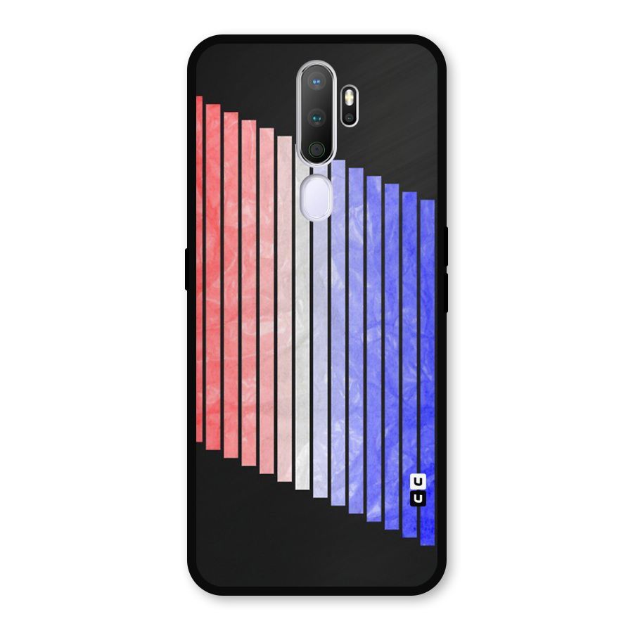 Simple Bars Metal Back Case for Oppo A5 (2020)