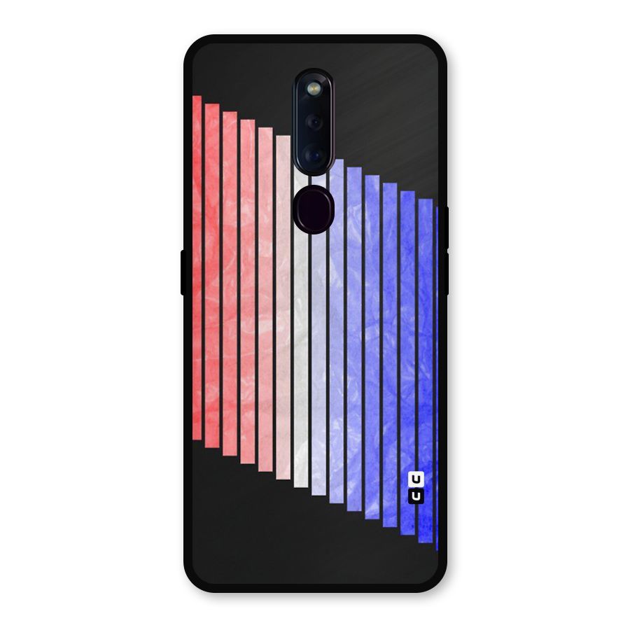 Simple Bars Metal Back Case for Oppo F11 Pro