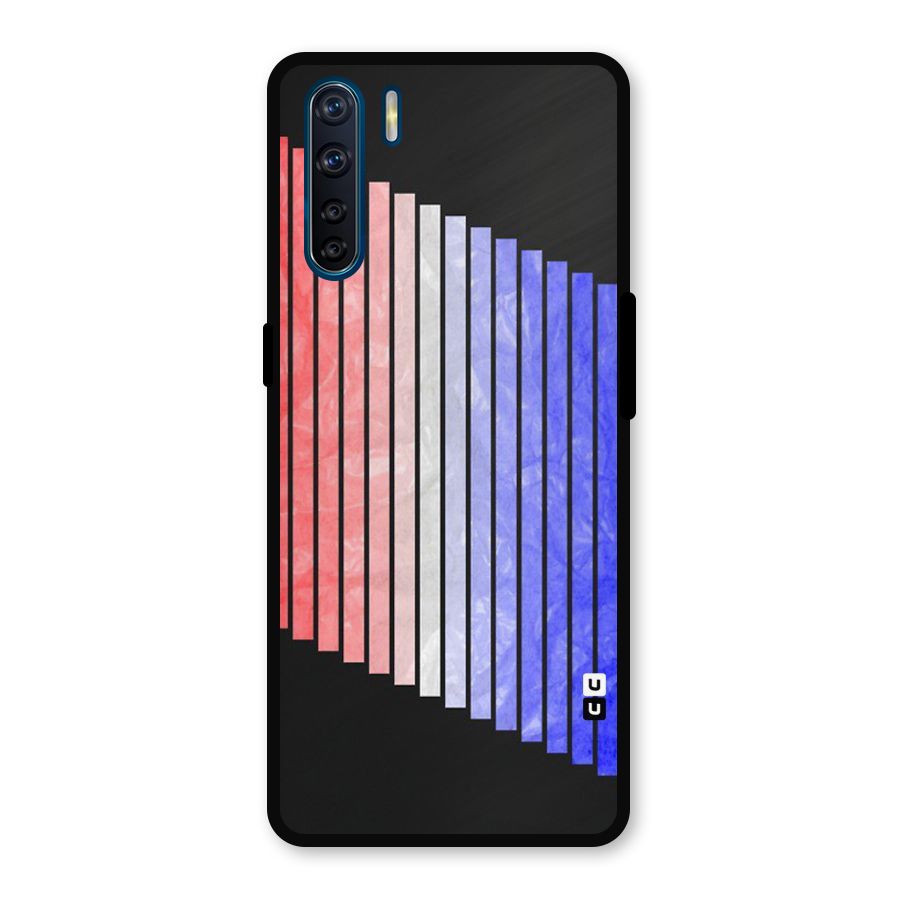 Simple Bars Metal Back Case for Oppo F15