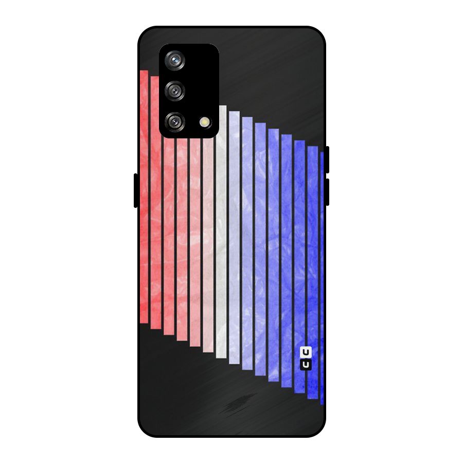 Simple Bars Metal Back Case for Oppo F19