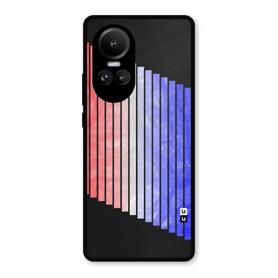 Simple Bars Metal Back Case for Oppo Reno10 Pro