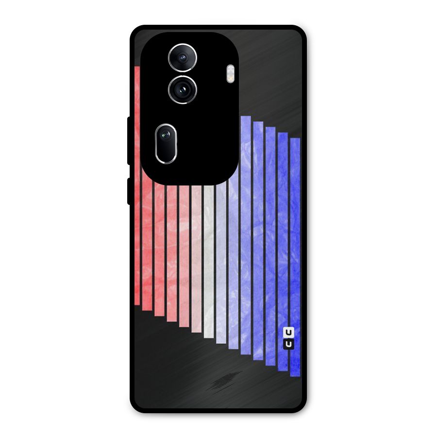 Simple Bars Metal Back Case for Oppo Reno11 Pro 5G