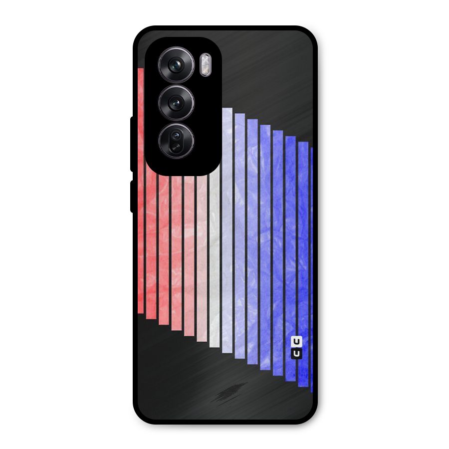 Simple Bars Metal Back Case for Oppo Reno12 Pro