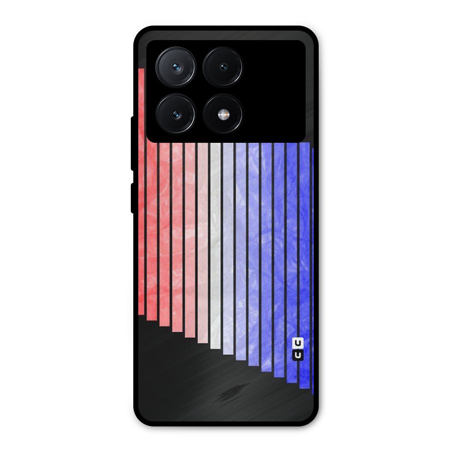 Simple Bars Metal Back Case for Poco X6 Pro