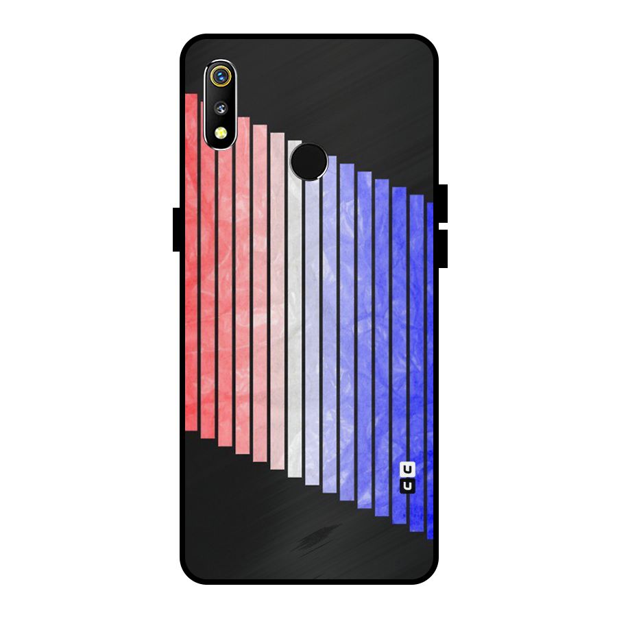 Simple Bars Metal Back Case for Realme 3i