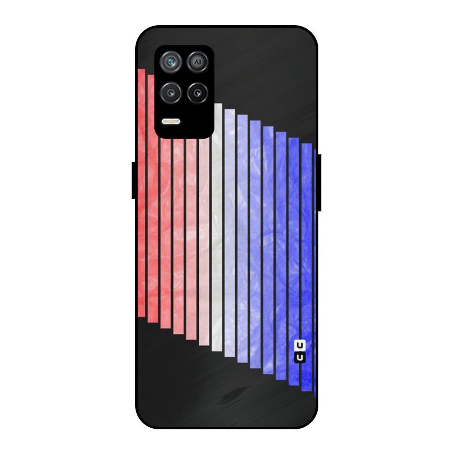 Simple Bars Metal Back Case for Realme 8s 5G