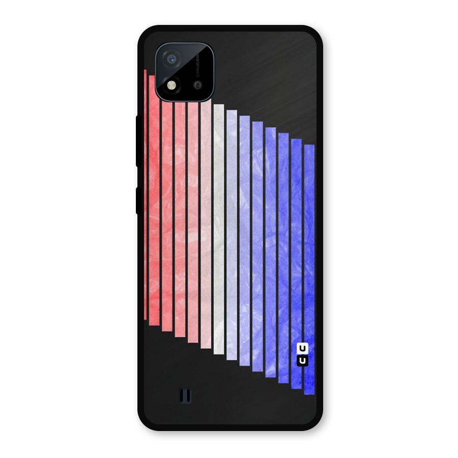 Simple Bars Metal Back Case for Realme C11 2021