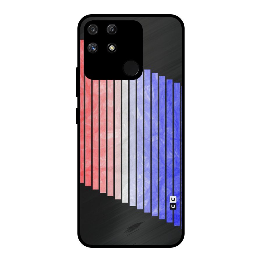 Simple Bars Metal Back Case for Realme Narzo 50A