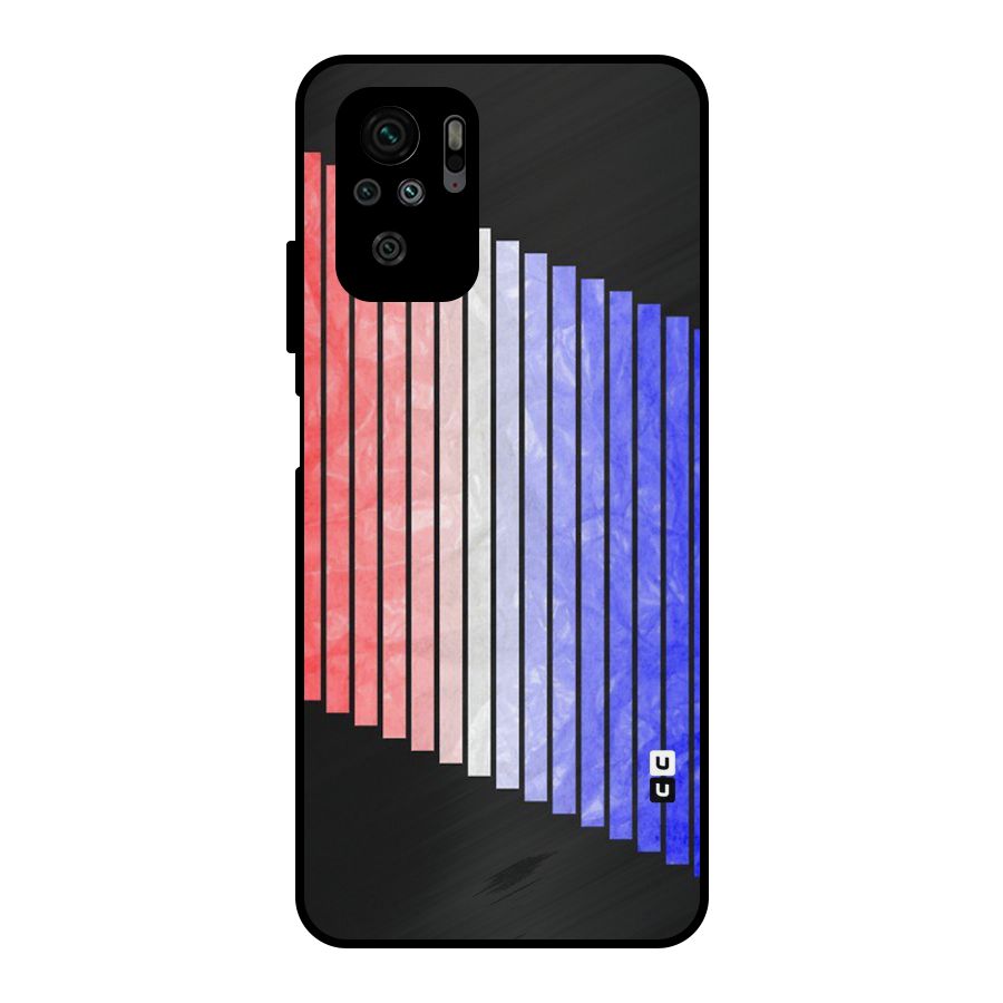 Simple Bars Metal Back Case for Redmi Note 10S
