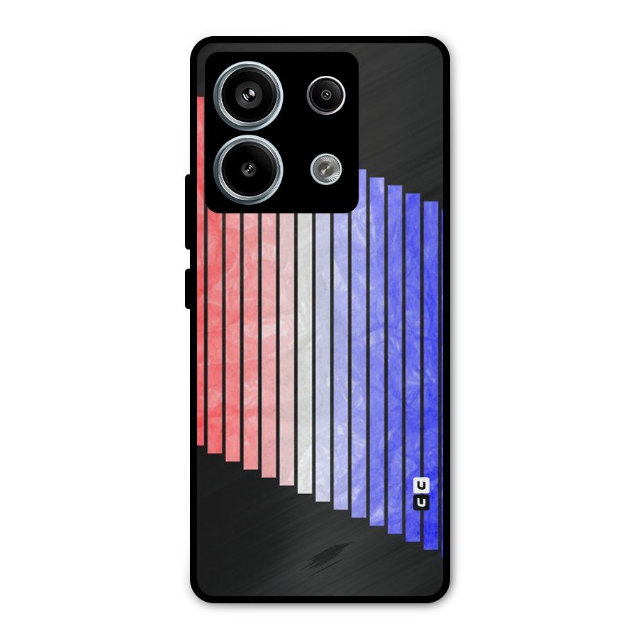 Simple Bars Metal Back Case for Redmi Note 13 Pro 5G