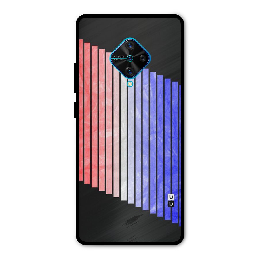 Simple Bars Metal Back Case for Vivo S1 Pro