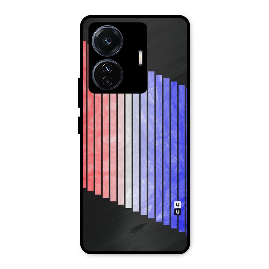 Simple Bars Metal Back Case for Vivo T1 Pro