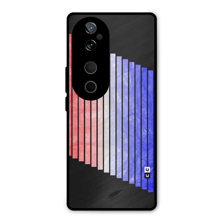 Simple Bars Metal Back Case for Vivo T3 Ultra