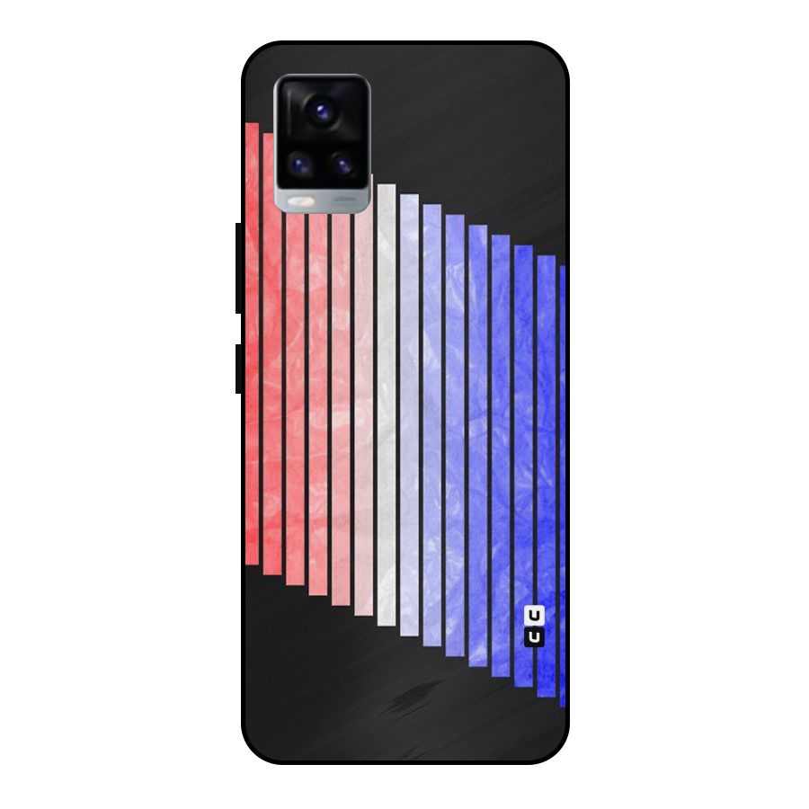 Simple Bars Metal Back Case for Vivo V20 2021